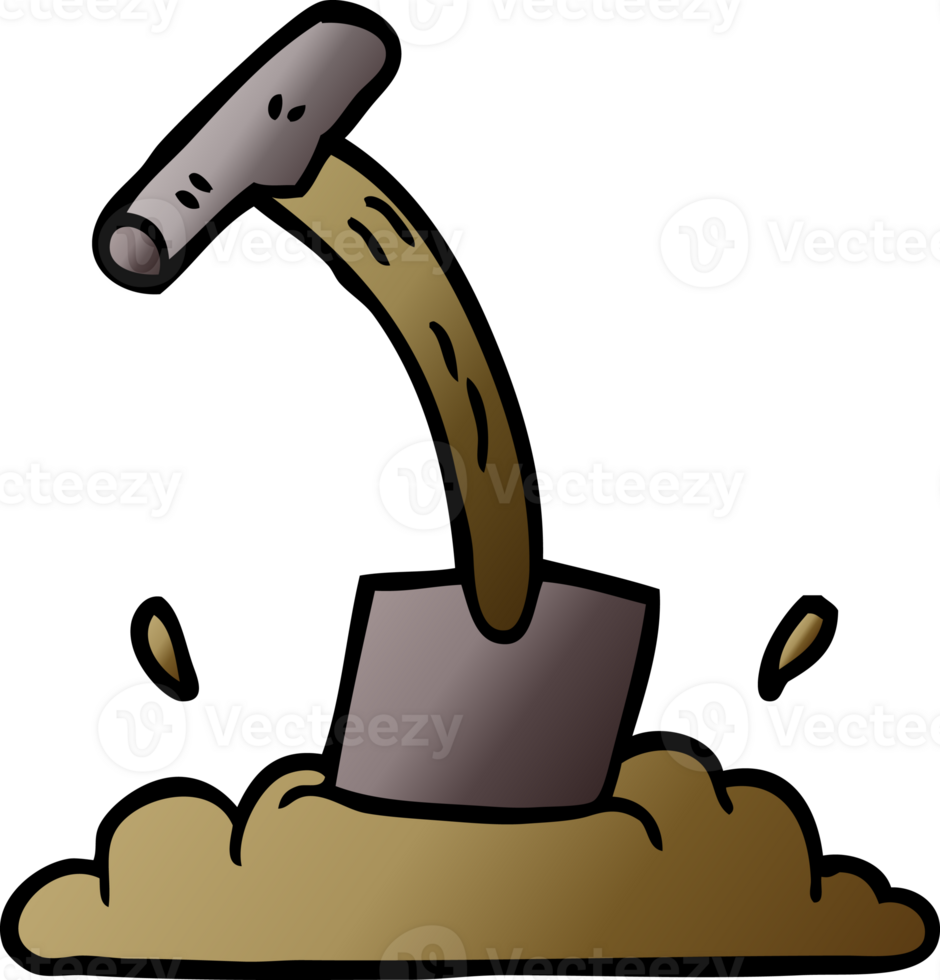 cartoon doodle spade png