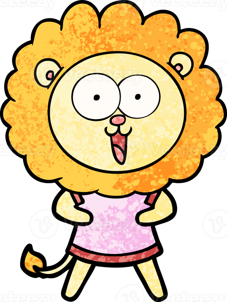 happy cartoon lion png