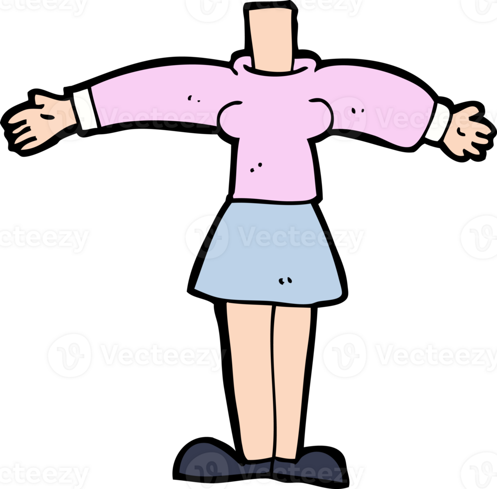 cartoon female body add photos or mix and match cartoons png