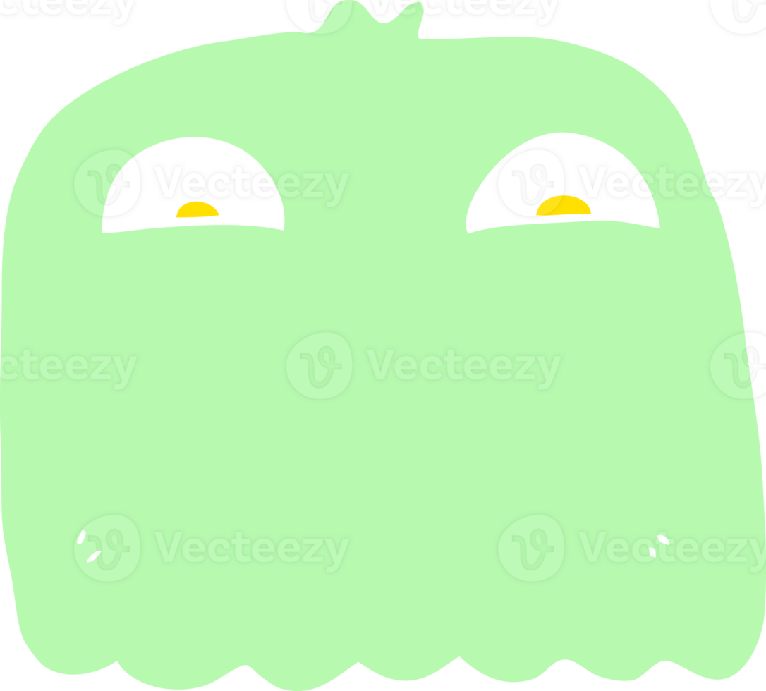 flat color style cartoon ghost png