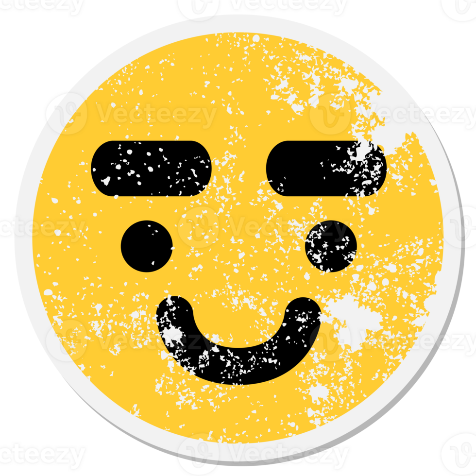 expressive eyebrow face circular sticker png