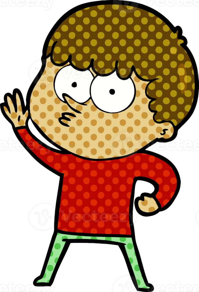 cartoon curious boy png