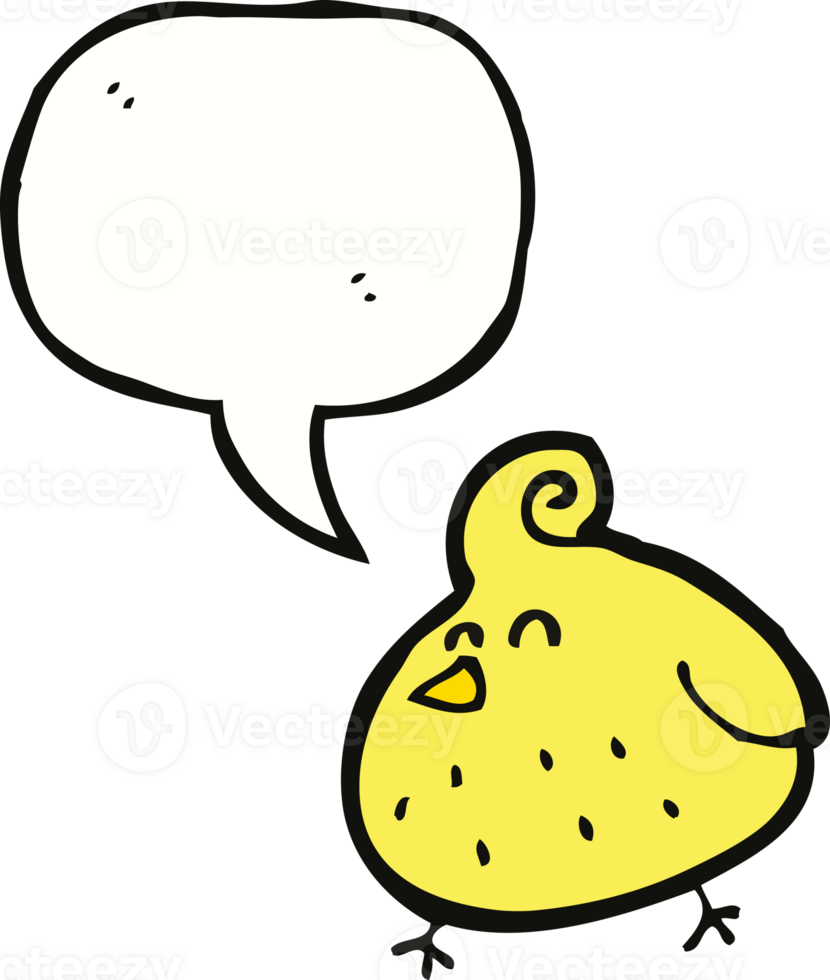 cartoon bird with speech bubble png