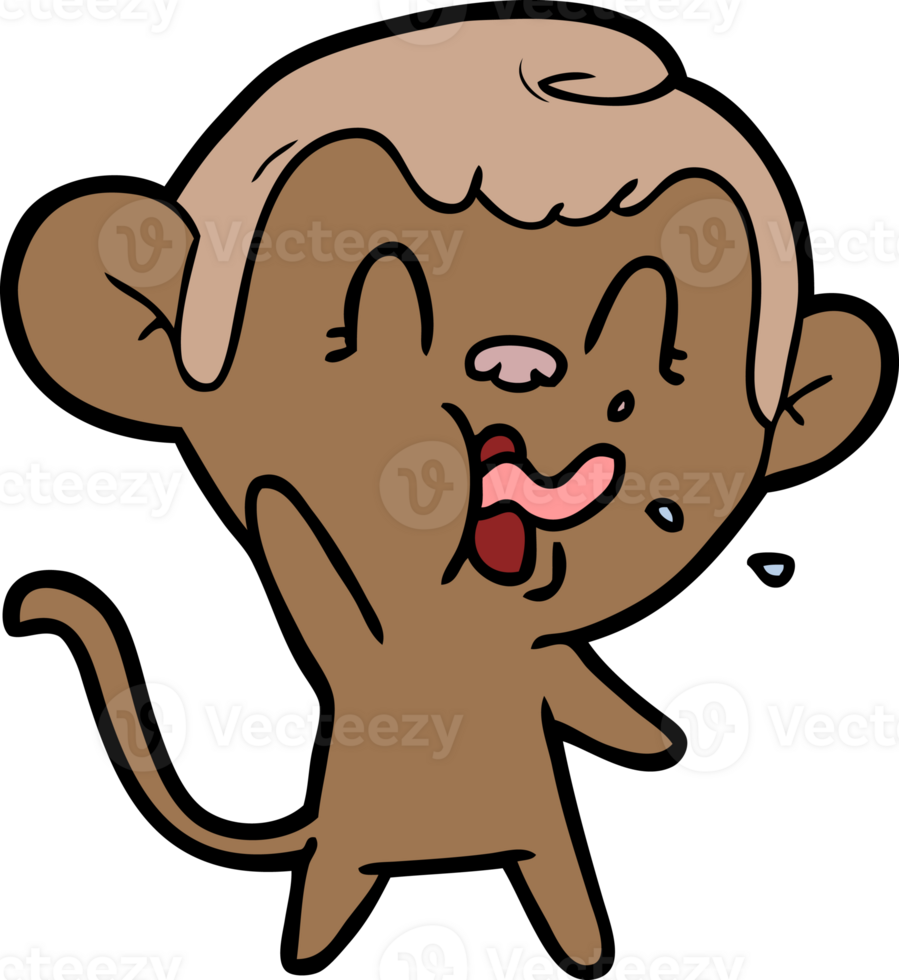 crazy cartoon monkey png