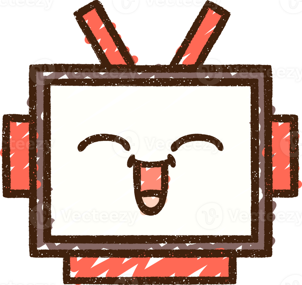 Robot Chalk Drawing png