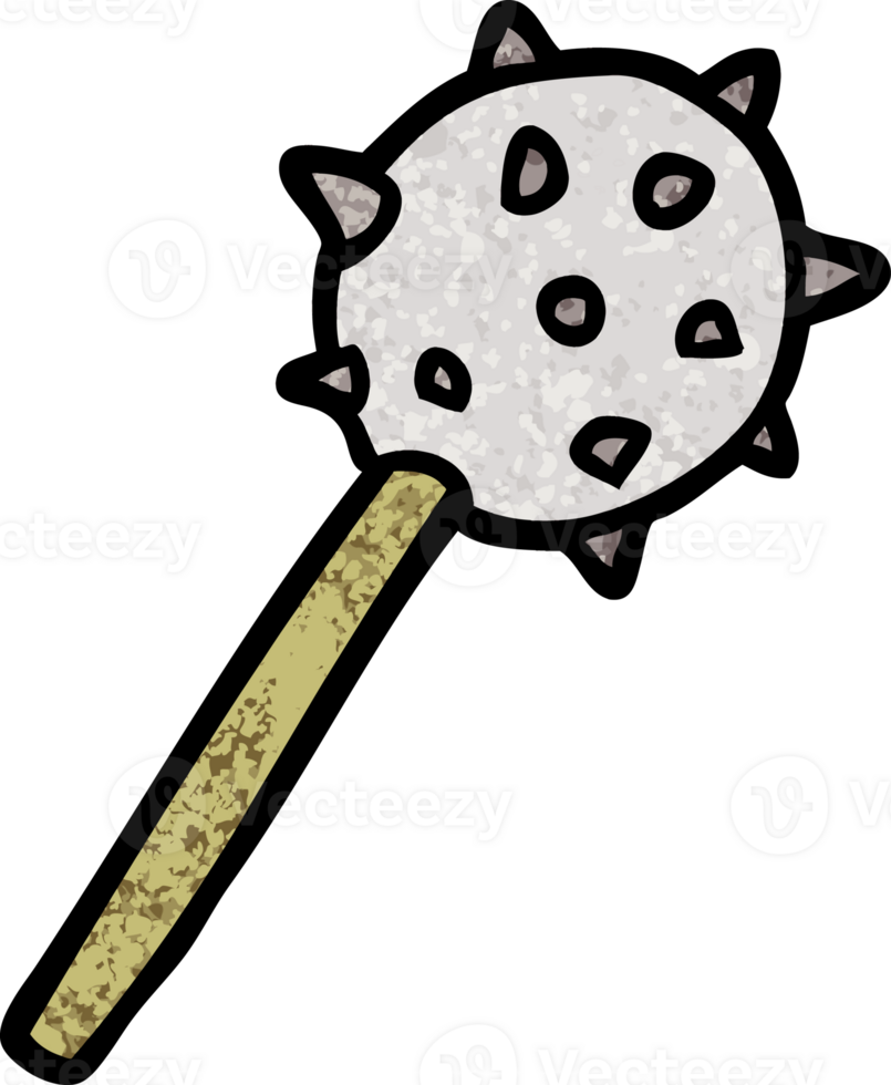 cartoon medieval mace png