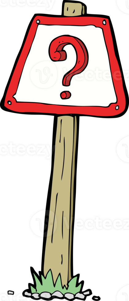cartoon question mark sign png