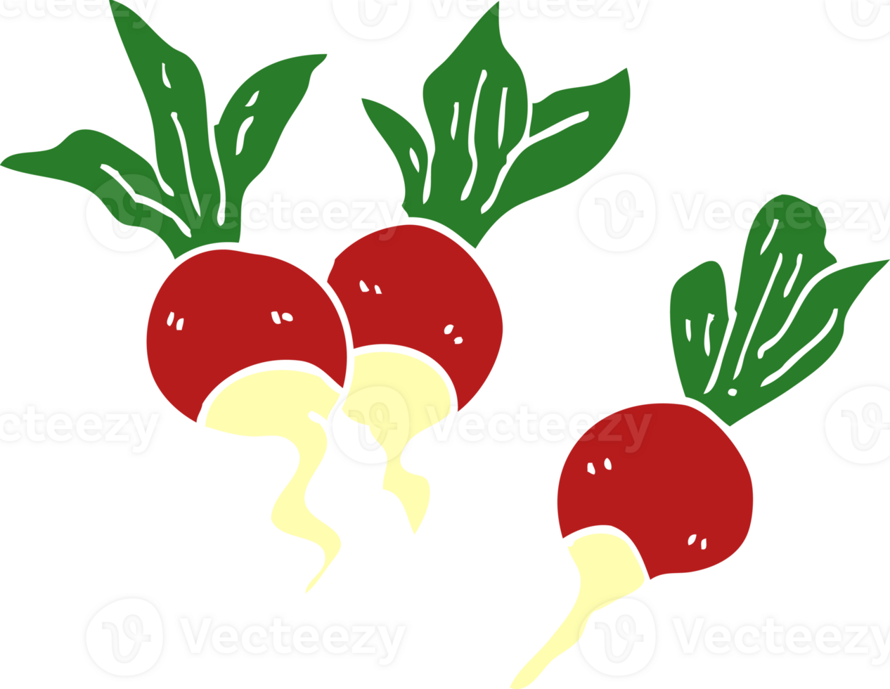 cartoon doodle healthy radish png
