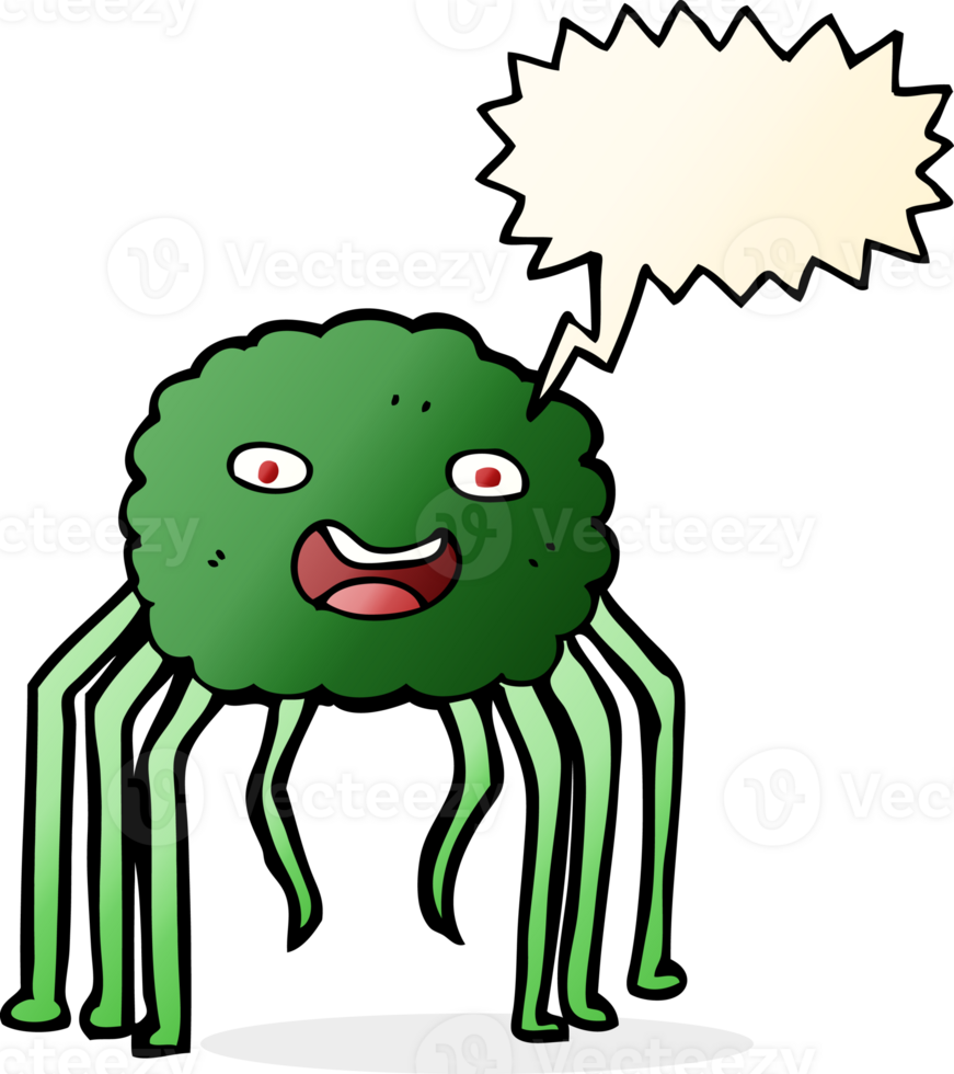 cartoon spider with speech bubble png