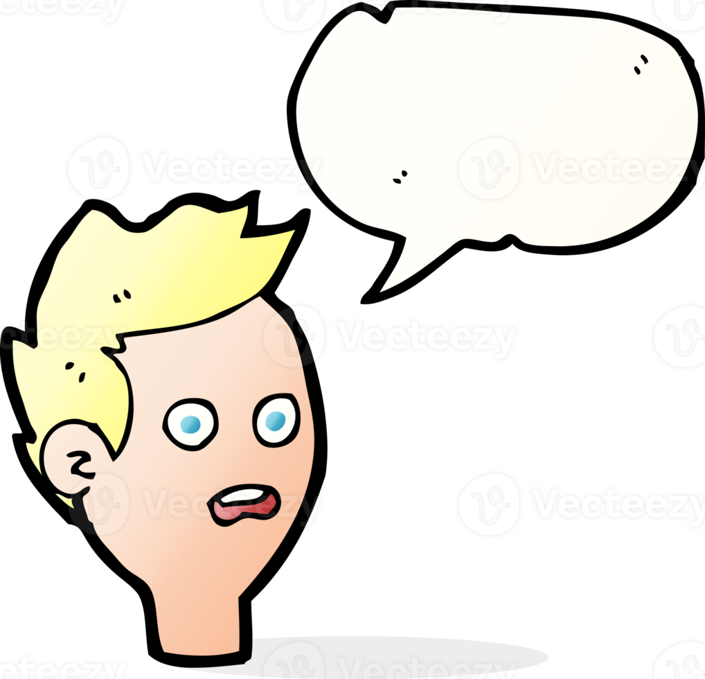 cartoon shocked man with speech bubble png