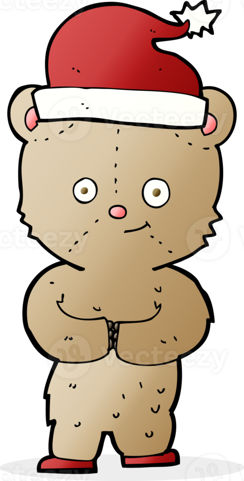 cartoon christmas teddy bear png