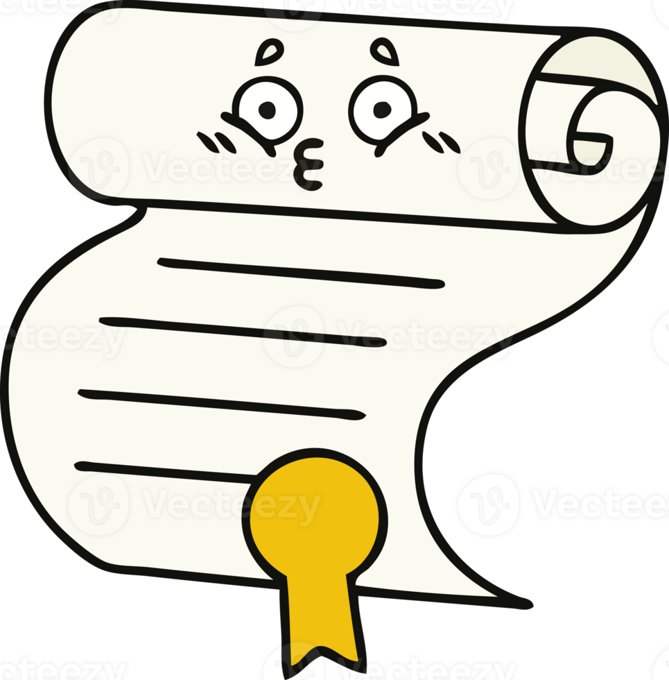 cute cartoon of a contract png