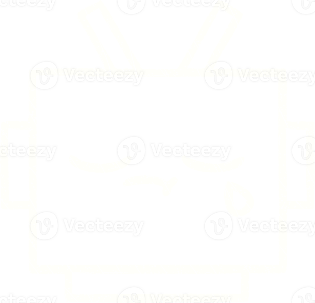 Robot Chalk Drawing png