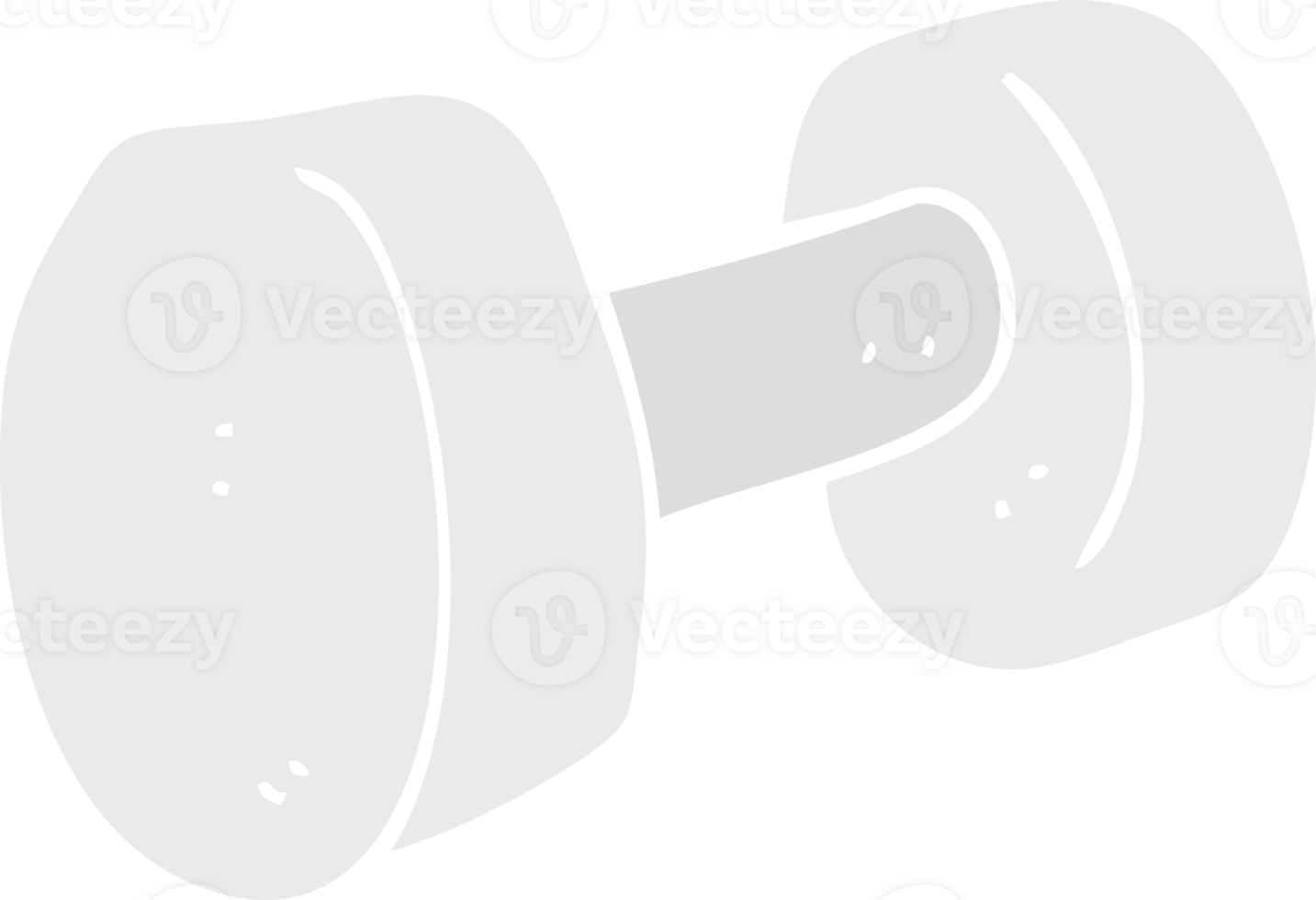 flat color illustration of dumbbell png