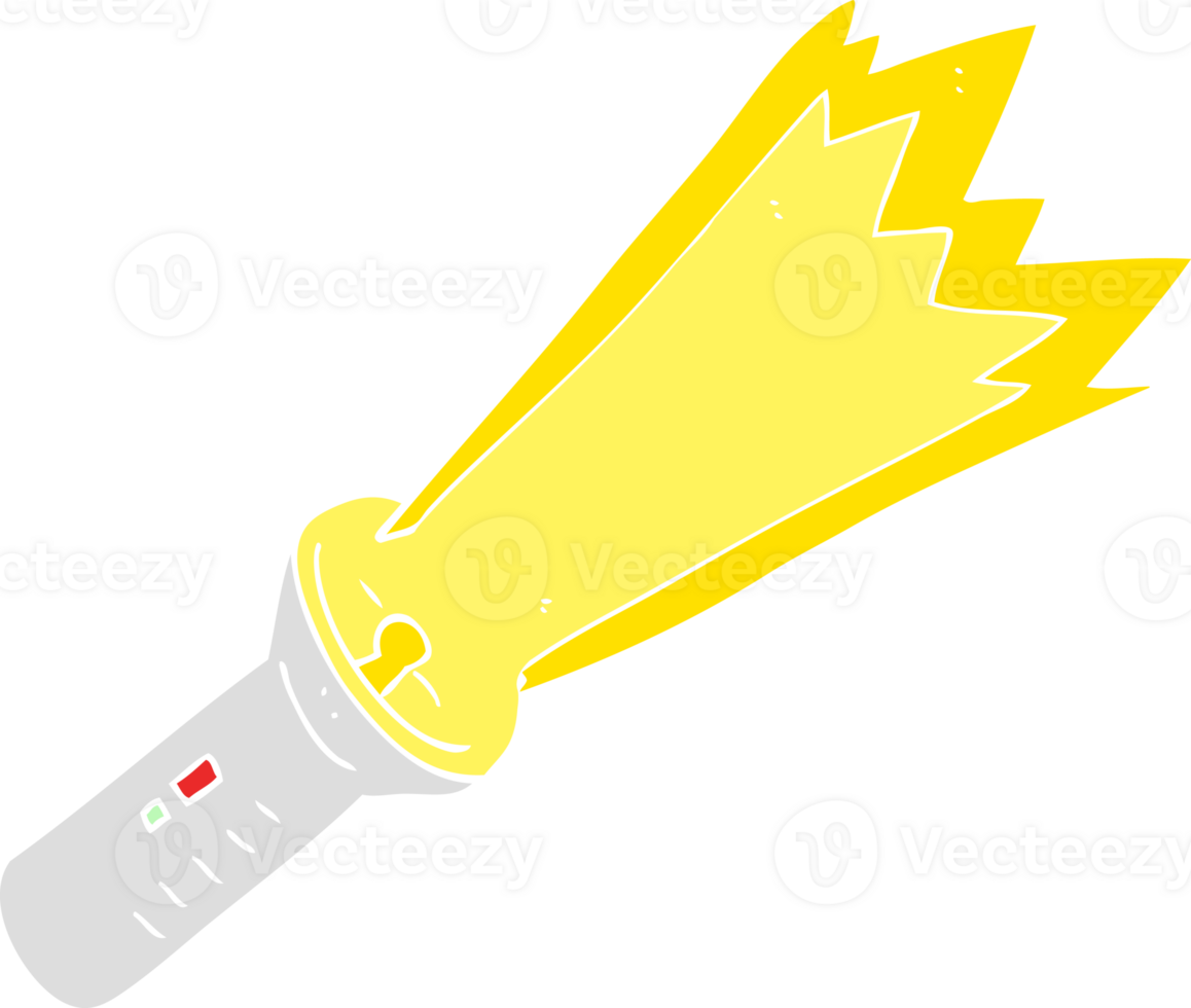 flat color illustration of torch png