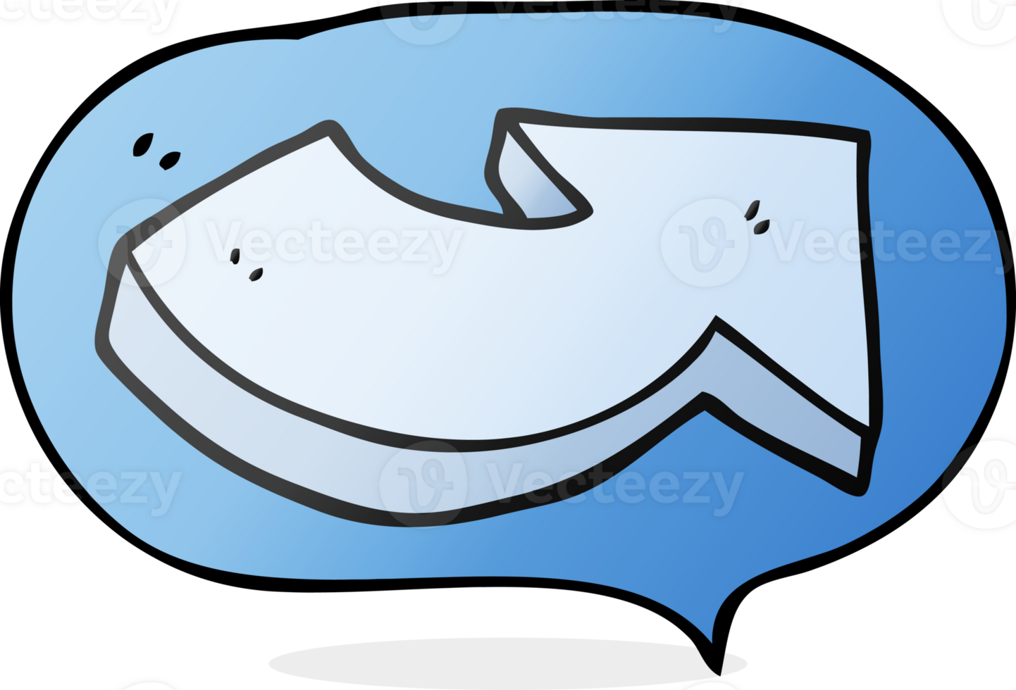 hand drawn speech bubble cartoon pointing arrow png