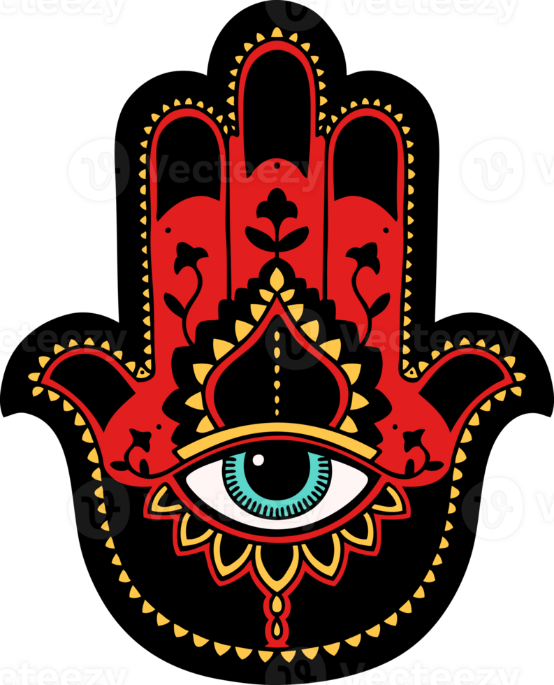 tattoo in traditional style of a hamza png