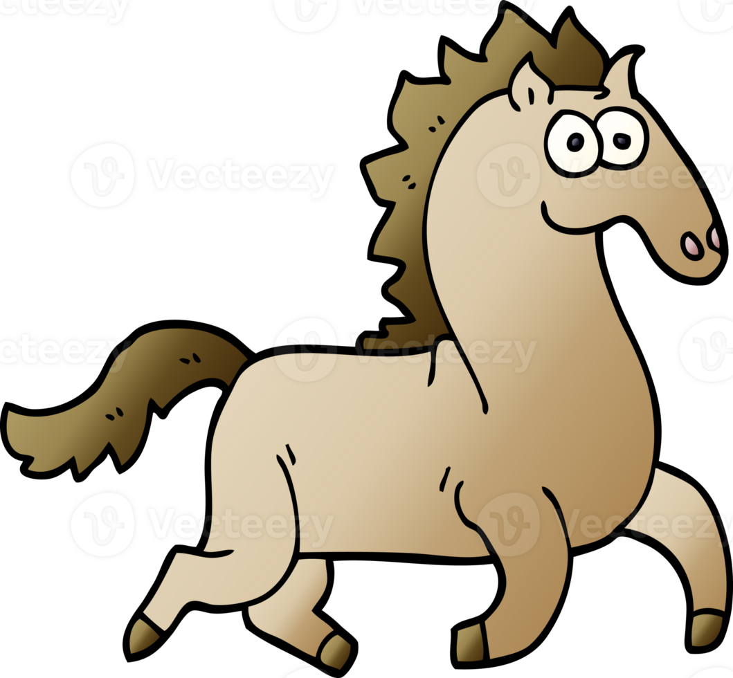 cartoon doodle magnificent stallion png