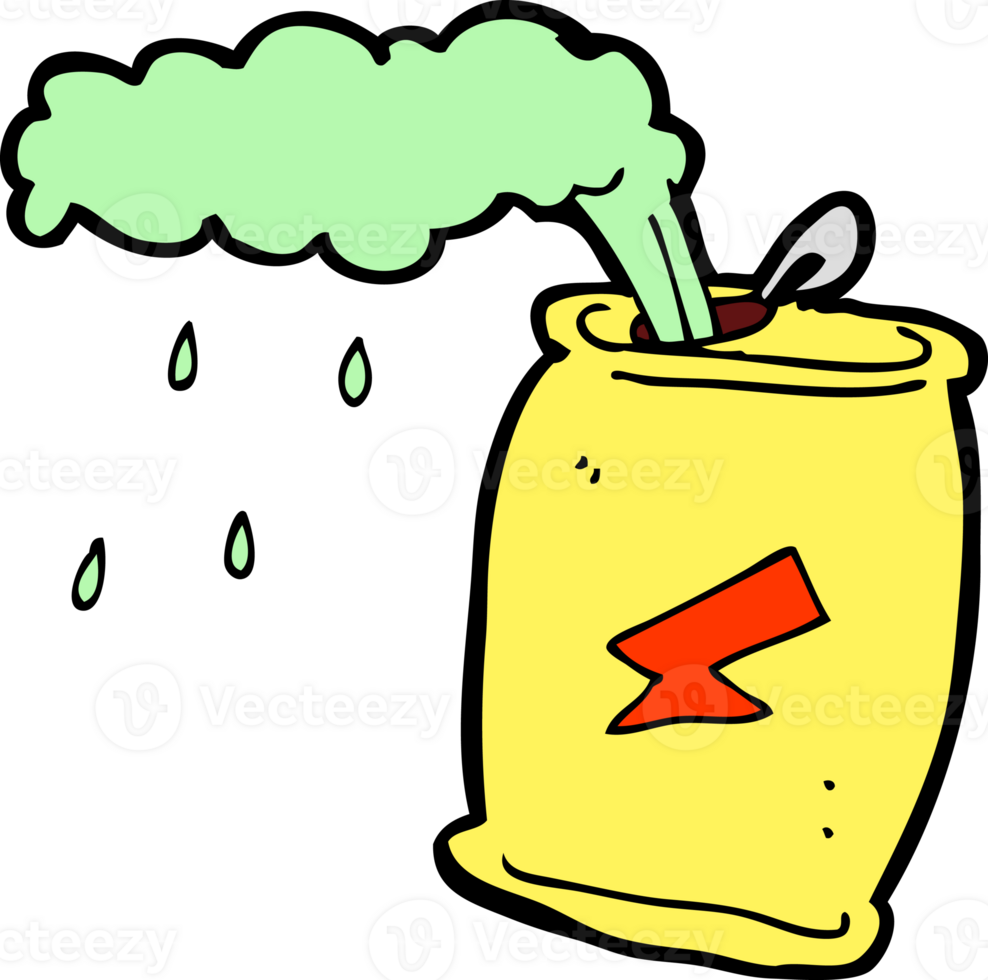 cartoon fizzing soda can png