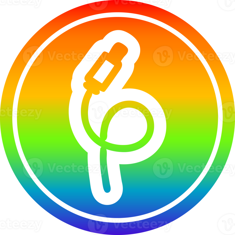 electrical plug circular icon with rainbow gradient finish png