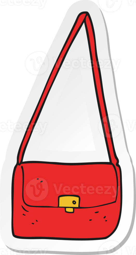 sticker of a cartoon handbag png
