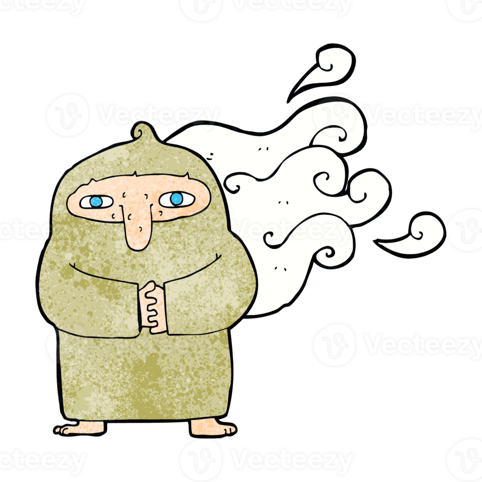 cartoon smelly monk png
