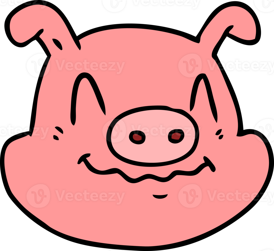 cartoon pig face png
