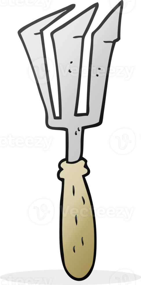 hand drawn cartoon gardening tool png