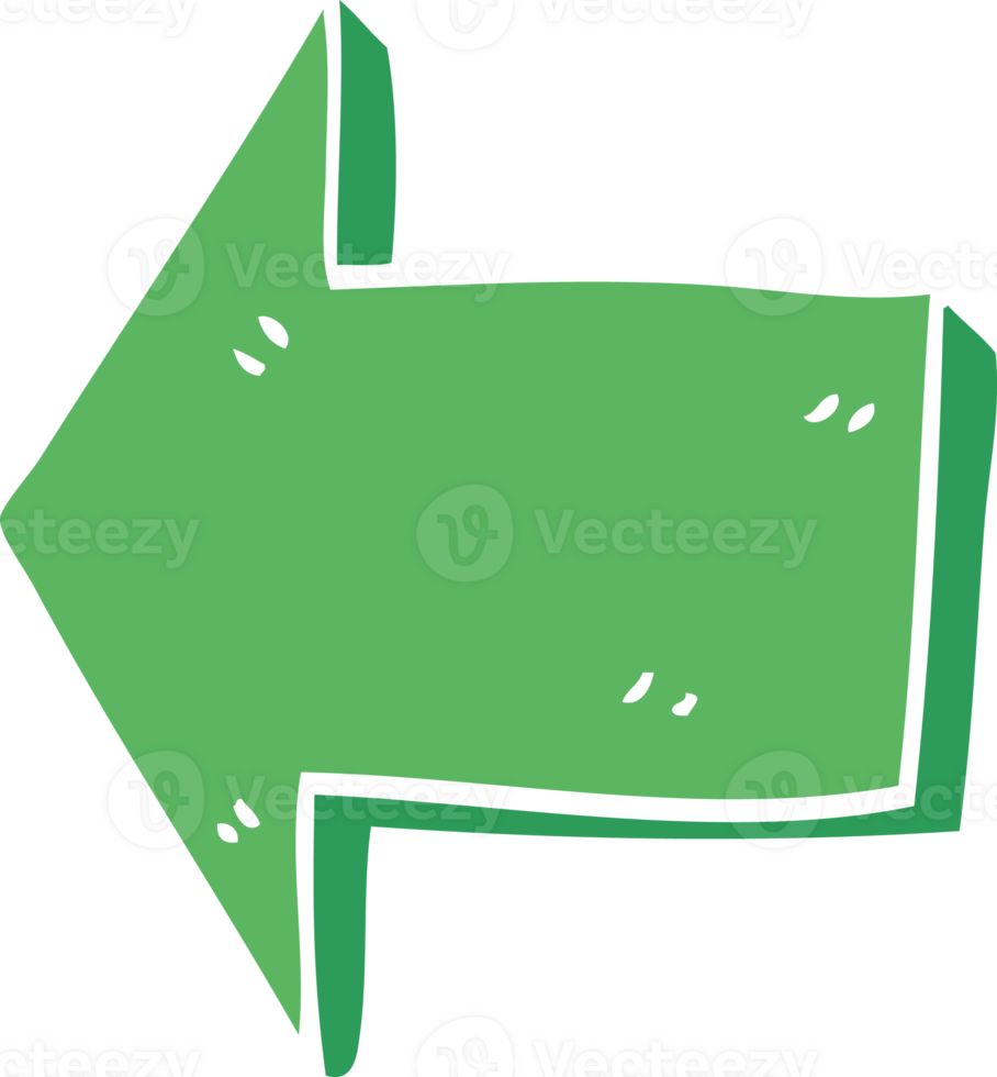 cartoon doodle directing arrow png