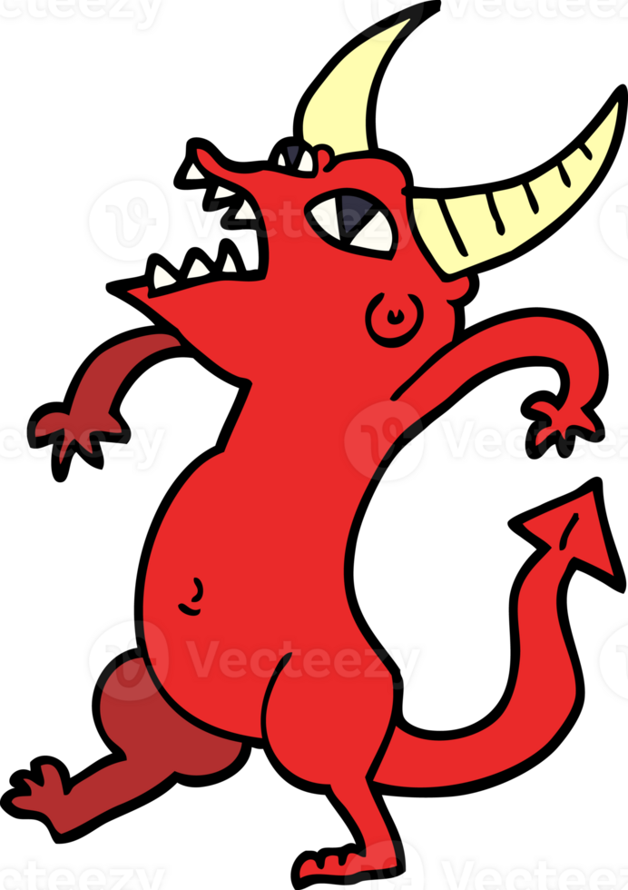 cartoon doodle halloween monster png