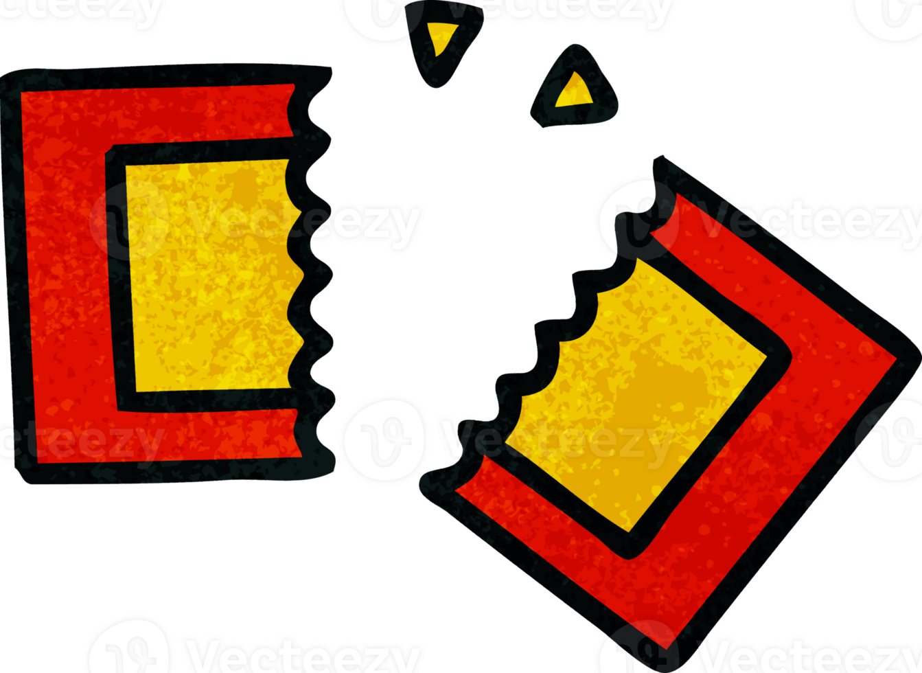 retro grunge texture cartoon of a cinema ticket png