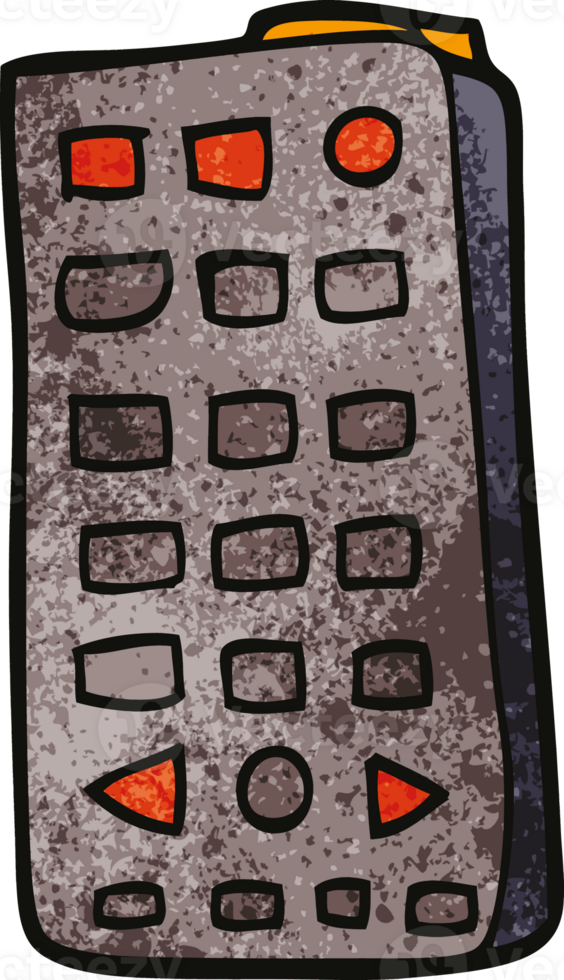 cartoon doodle remote control png