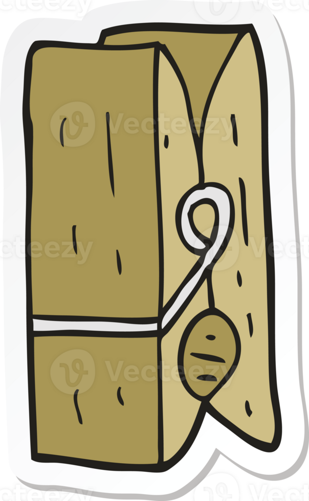 sticker of a cartoon peg png
