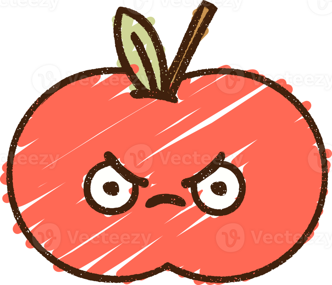 Apple Chalk Drawing png