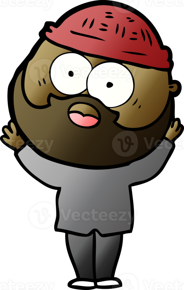 cartoon bearded man png