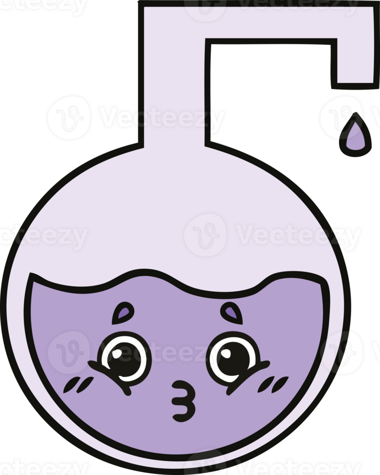 cute cartoon of a science experiment png