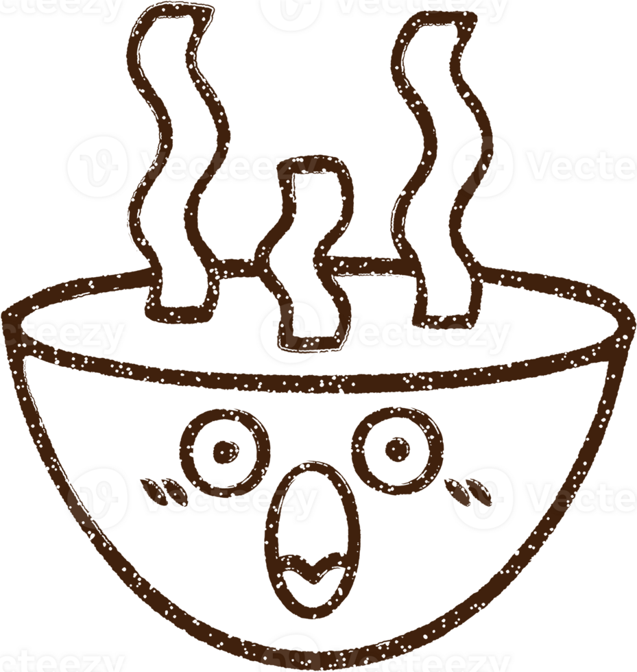 Hot Soup Charcoal Drawing png