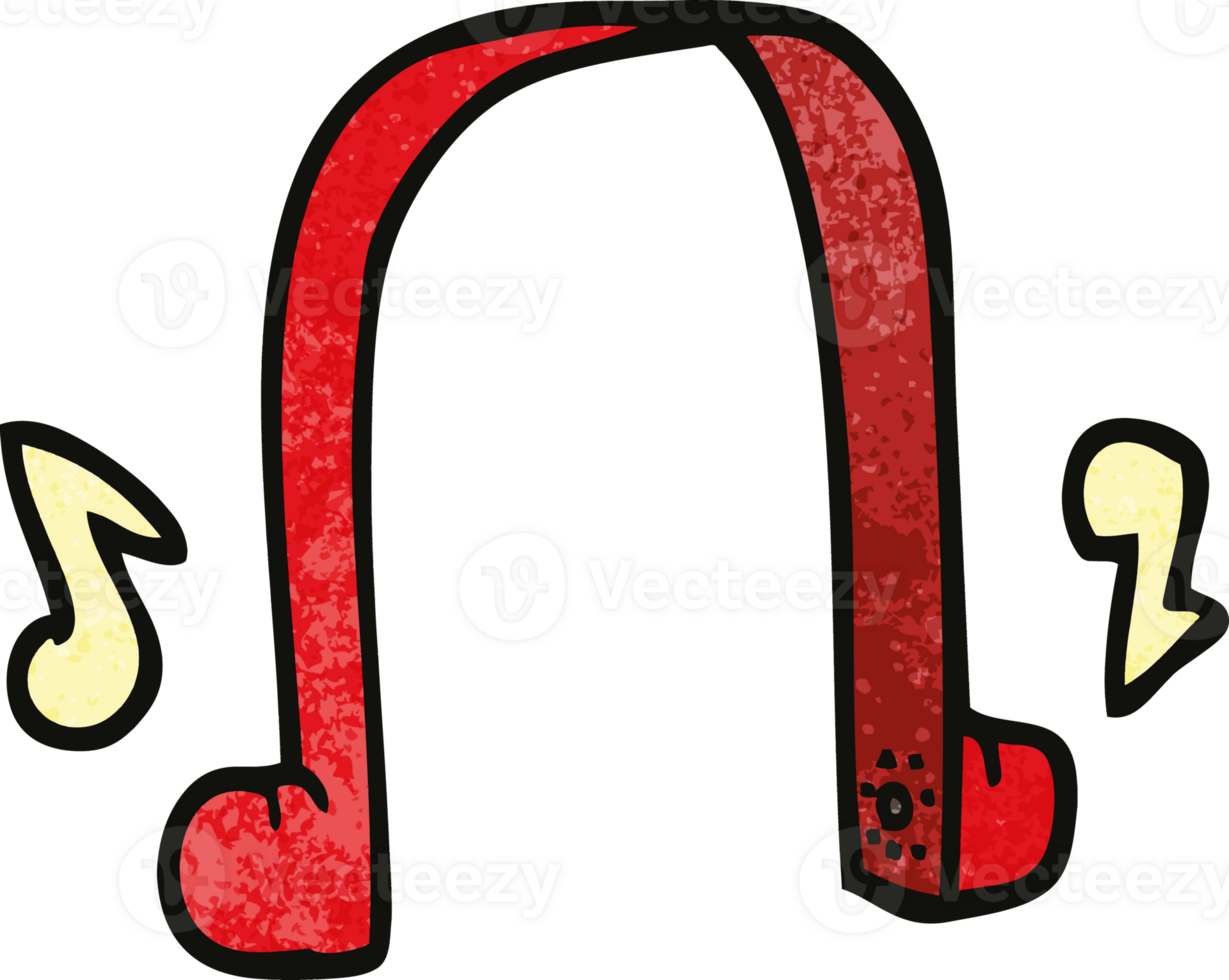 cartoon doodle modern headphones png
