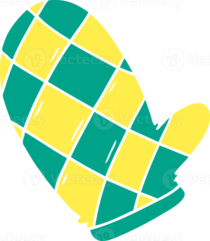 hand drawn cartoon doodle of an oven glove png
