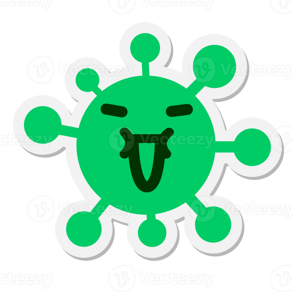 simple enjoyment virus sticker png