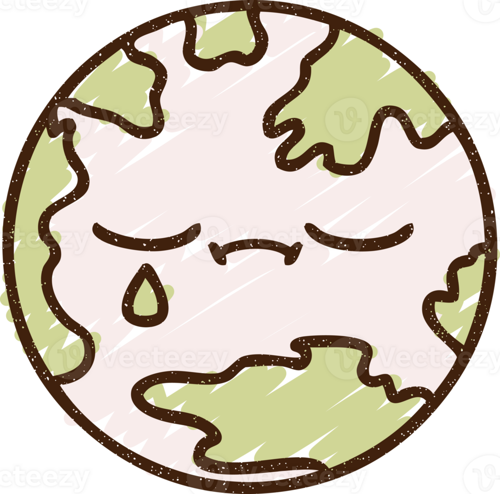 The Earth Chalk Drawing png