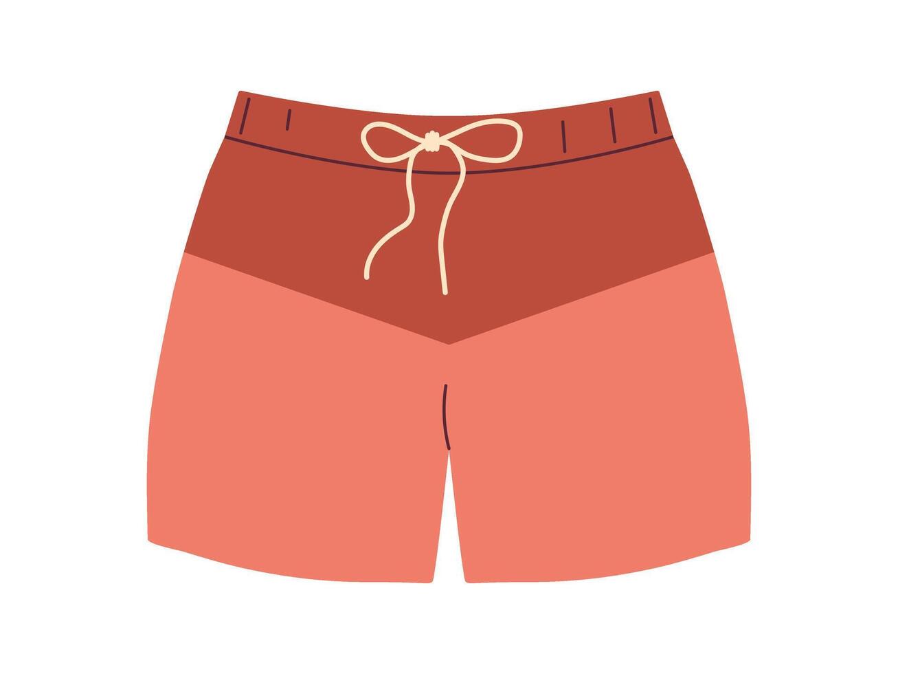 Men swim trunks and underpants. Colorful underwear clothing. Classic underclothing isolated models vector