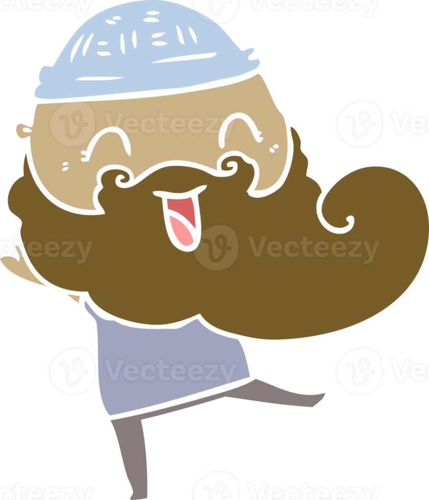 happy bearded man png