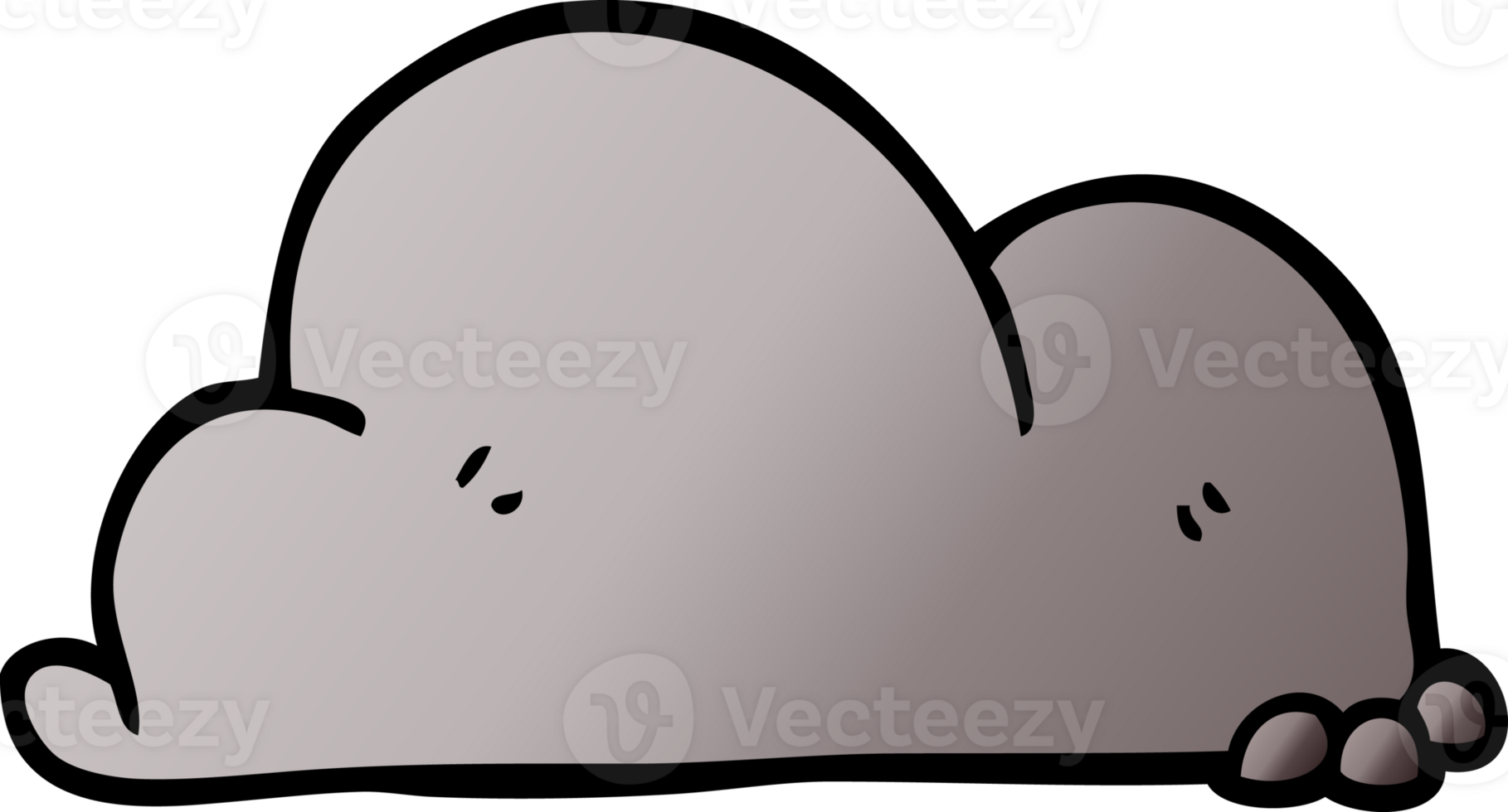 cartoon doodle boulder png
