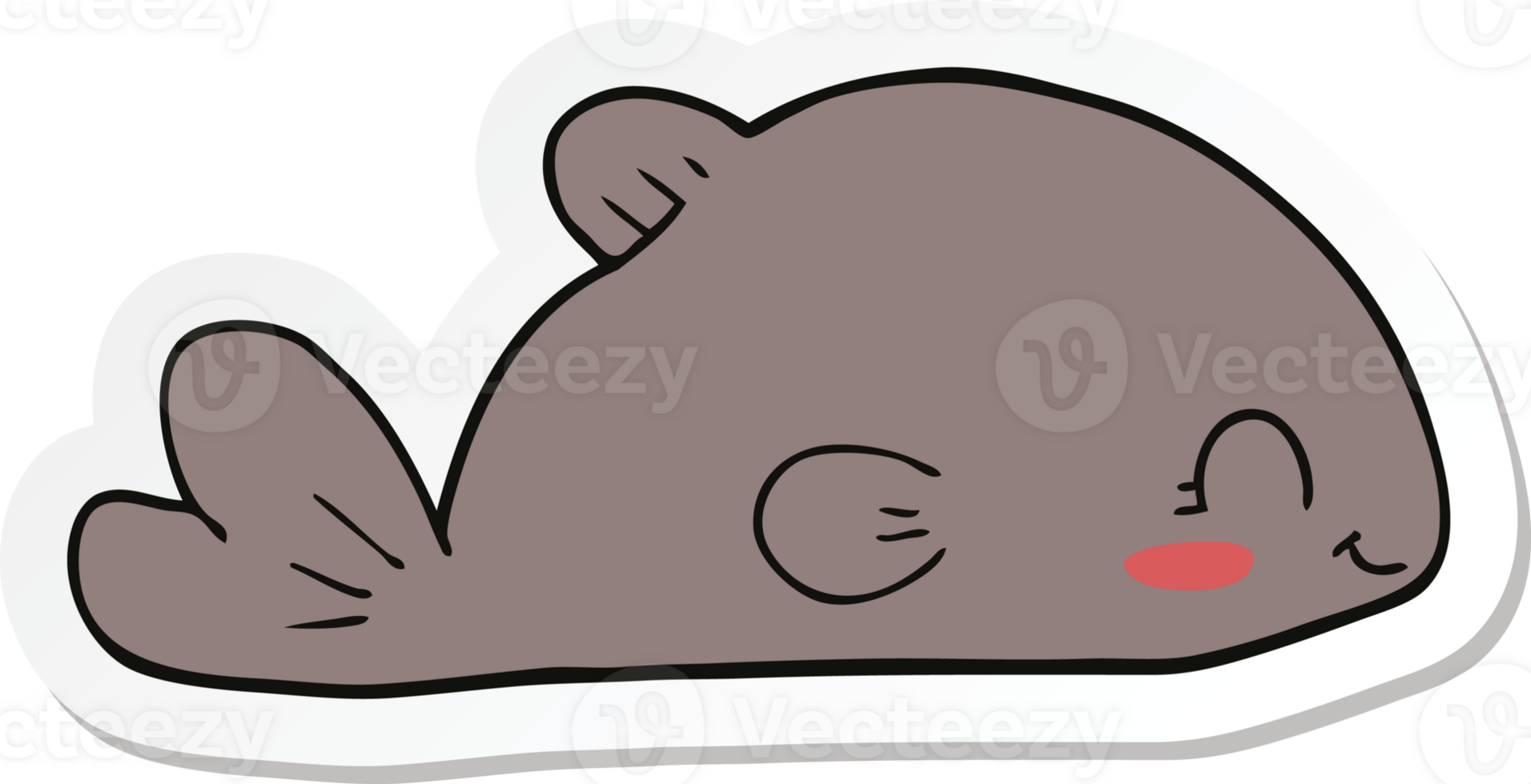 sticker of a cartoon fish png