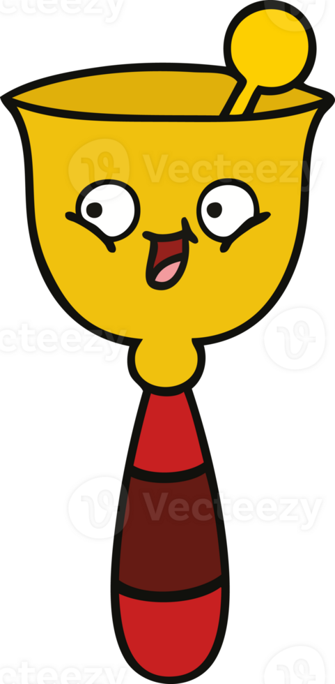 cute cartoon of a school bell png