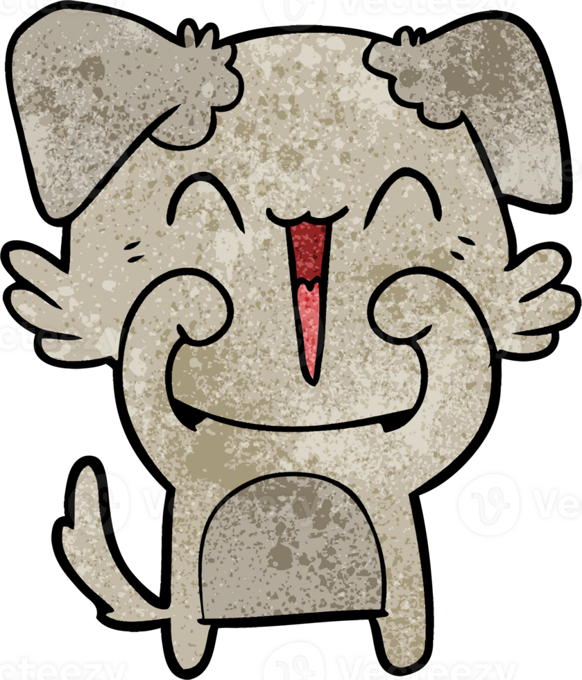 happy little dog cartoon png