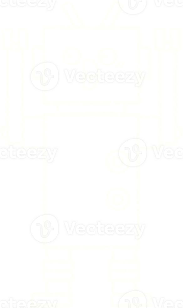 Robot Chalk Drawing png