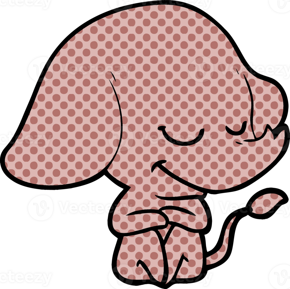 cartoon smiling elephant png