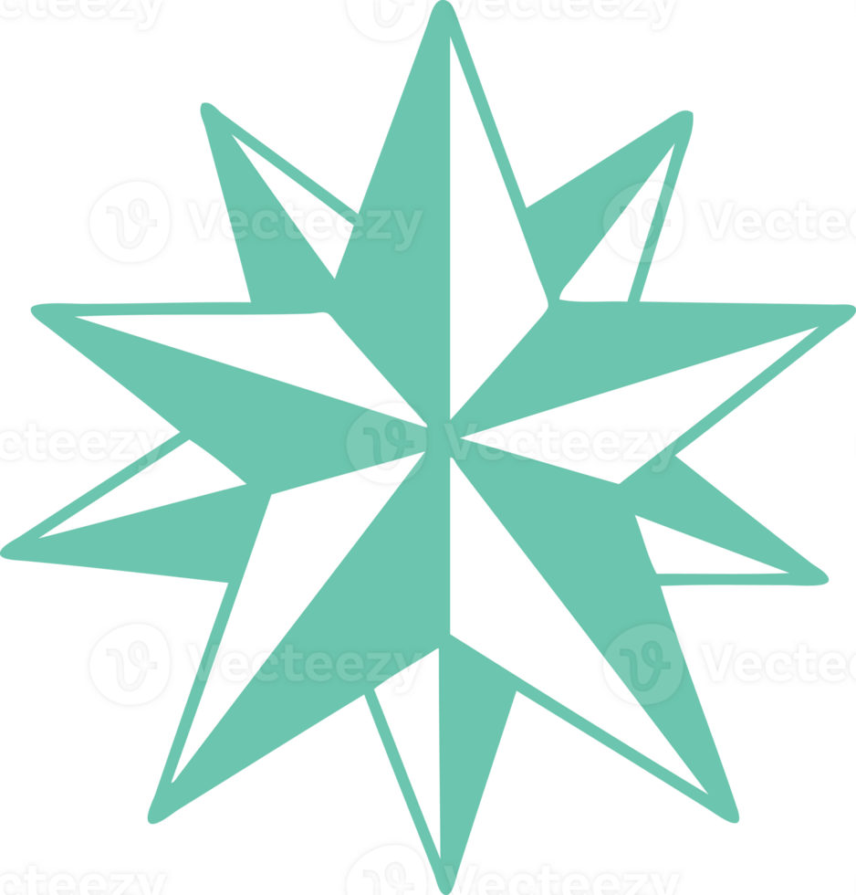 iconic tattoo style image of a star png